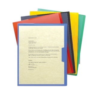 Smead 85740 Poly File Jacket, Letter, Assorted, 5/Pack - Default Title