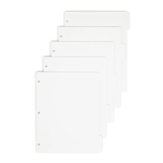 Smead 89415 Post Consumer Divider, 8 1/2" x 11", White, 20/Box - Default Title
