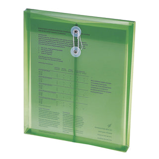 Smead 89543 Polypropylene Poly Envelope, Letter, Green, 5/Pack - Default Title