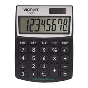 Victor VCT1000 Calculator, 3 1/4" x 4 1/4", Black