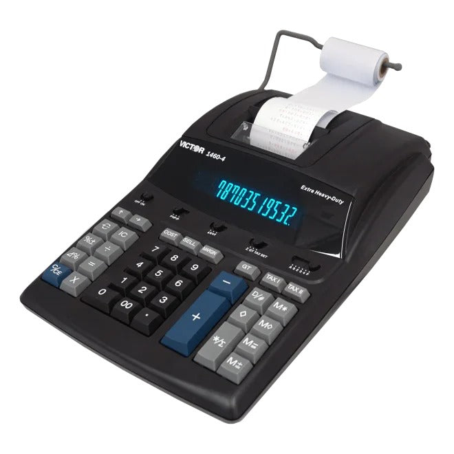 Victor 1460-4 Printing Calculator, 8 1/2" Wide, Black - photo 4