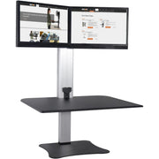 Victor DC450 Sit-Stand Workstation, 28" Wide, Black - photo 3