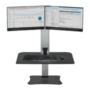 Victor DC450 Sit-Stand Workstation, 28" Wide, Black - photo 4