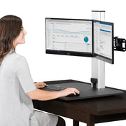 Victor DC450 Sit-Stand Workstation, 28" Wide, Black - photo 6