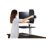 Victor DC450 Sit-Stand Workstation, 28" Wide, Black - photo 8