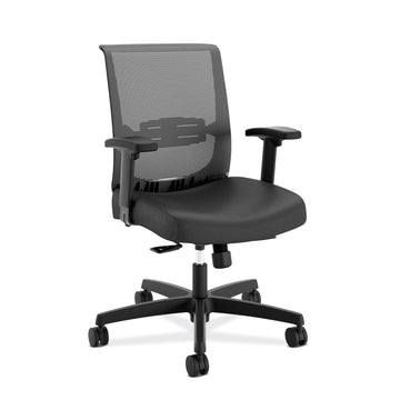 HON HCT1MM.Y1.A.H.M.UR10.AL.SB.T Mesh Task Chair, 250 lb. Capacity, Black - Default Title