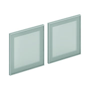 HON Glass Door, 14 3/4" High, Gray - 17 3/4"