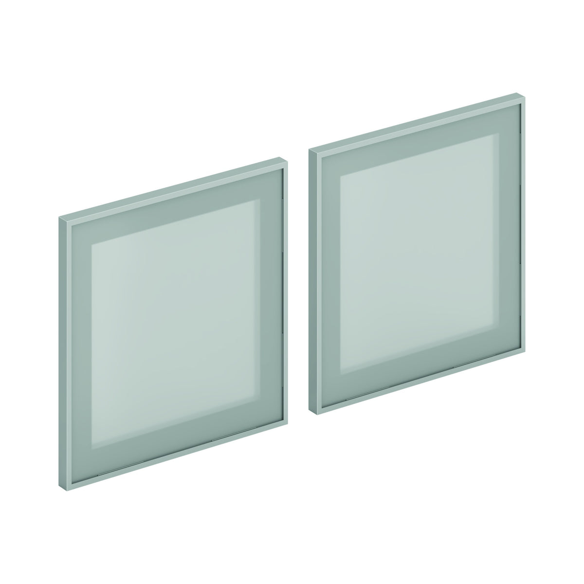 HON Glass Door, 14 3/4" High, Gray - 17 3/4"