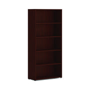 HON HLPLBC3013B5 Woodgrain Laminate Bookcase, 30" Wide - Traditional Mahogany