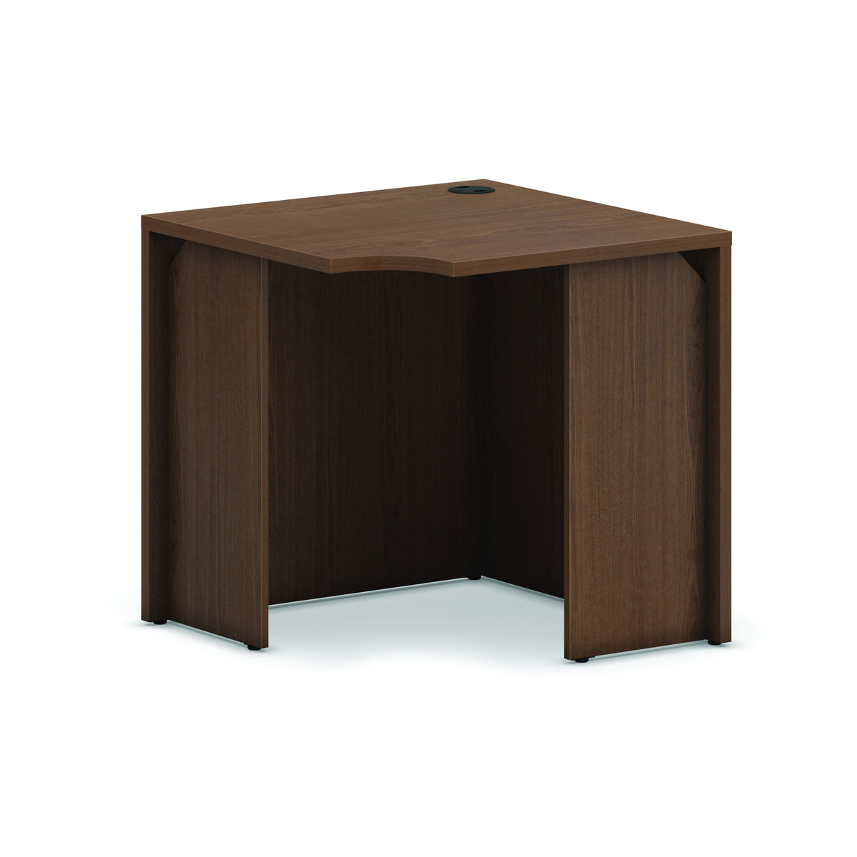 HON HLPLCS30 Desk Shell, 30" x 30" - Walnut