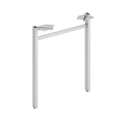 HON HLPLLEG24U Metal Mod Black U-Leg, 23 3/4" Wide - Silver