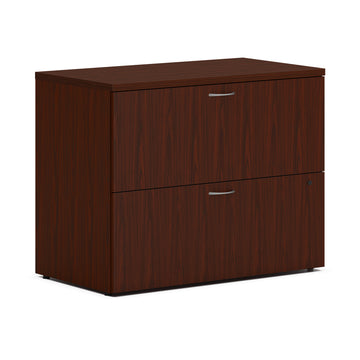 HON HLPLLF3620L2 Laminate Cabinet, 36" Wide - Mahogany