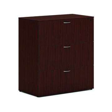 HON HLPLLF3620L3 Laminate Cabinet, 36" Wide - Mahogany