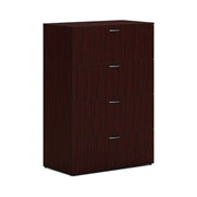 HON HLPLLF3620L4 Laminate Cabinet, 36" Wide - Mahogany
