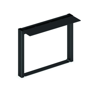 HON HLPLOS10 Metal Support Leg, 10 1/2" High, 2/Pack - Black