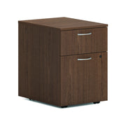 HON HLPLPMBF Laminate Mobile Pedestal, 15" Wide - Walnut