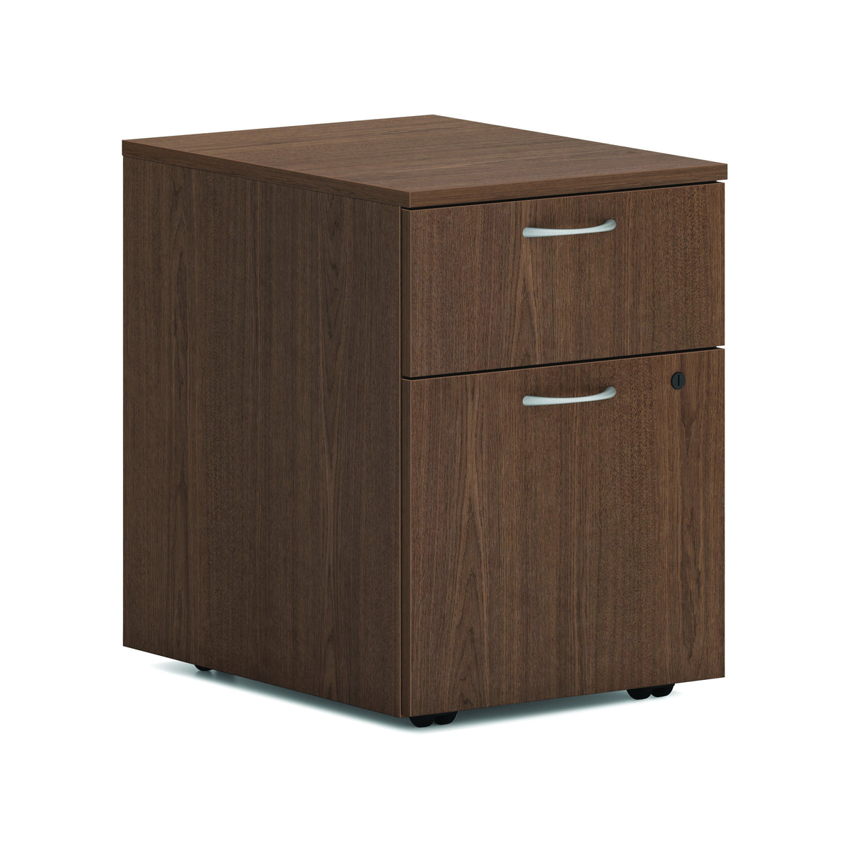 HON HLPLPMBF Laminate Mobile Pedestal, 15" Wide - Walnut