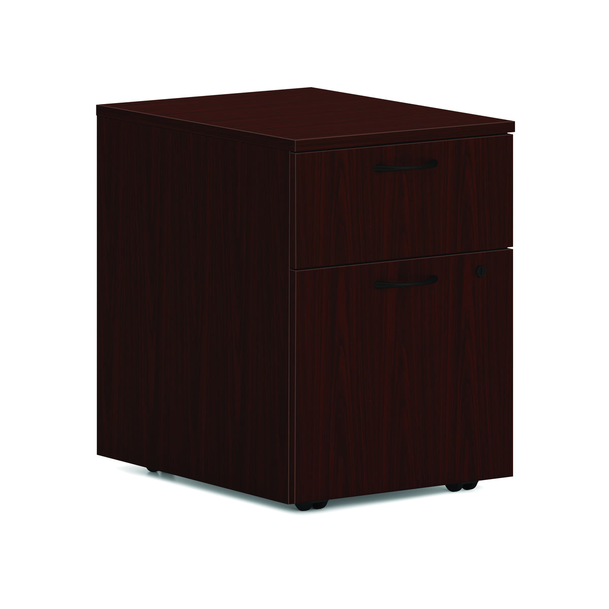 HON HLPLPMBF Laminate Mobile Pedestal, 15" Wide - Mahogany