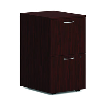 HON HLPLPMFF Laminate Mobile Pedestal, 15" Wide - Mahogany