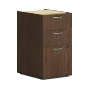 HON HLPLPSBBF Laminate Support Pedestal, 15" Wide - Walnut