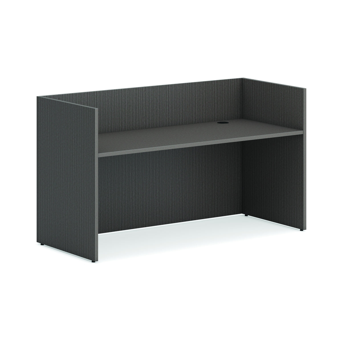 HON HLPLRCPNDS7230 Laminate Desk Shell, 72" Wide - Teak