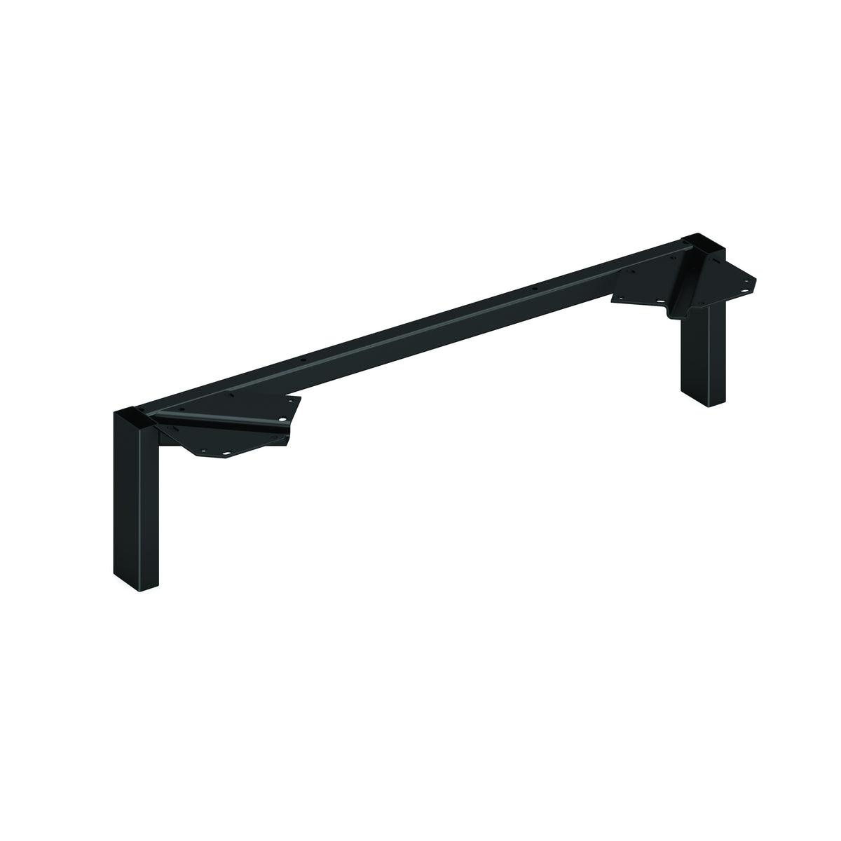 HON HLPLSL30 Metal Leg, 2" Wide, 2/Pack - Black