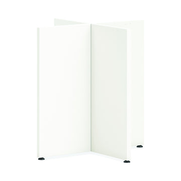 HON HLPLTBL42BASE.LPW1 Laminate X-Base, 27 1/2" Wide, White - Default Title
