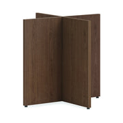 HON HLPLTBL48BASE Laminate X-Base, 30" Wide - Walnut