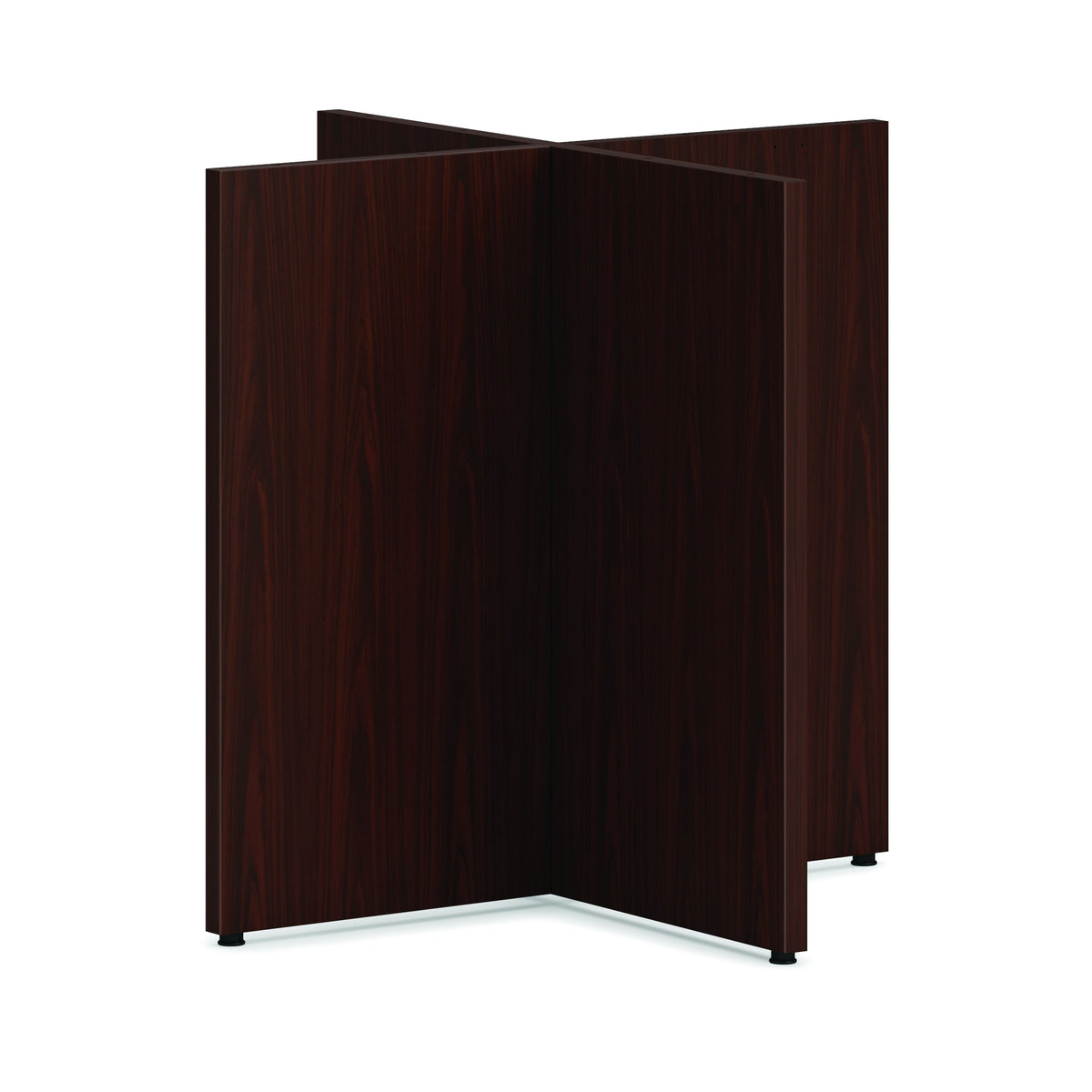 HON HLPLTBL48BASE Laminate X-Base, 30" Wide - Mahogany