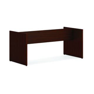 HON HLPLTBL96BASE Laminate Table Base, 63 1/2" Wide - Mahogany