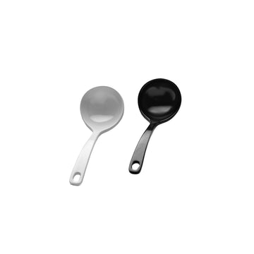 Elite Global Solutions 114 Zen Melamine Soup Spoon, 6 5/8" Long, 6/Pack - Black