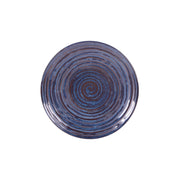 Elite Global Solutions B399088 Stardust Blue Melamine Plate, 8 3/4" Diameter, 6/Case - Blue Brown