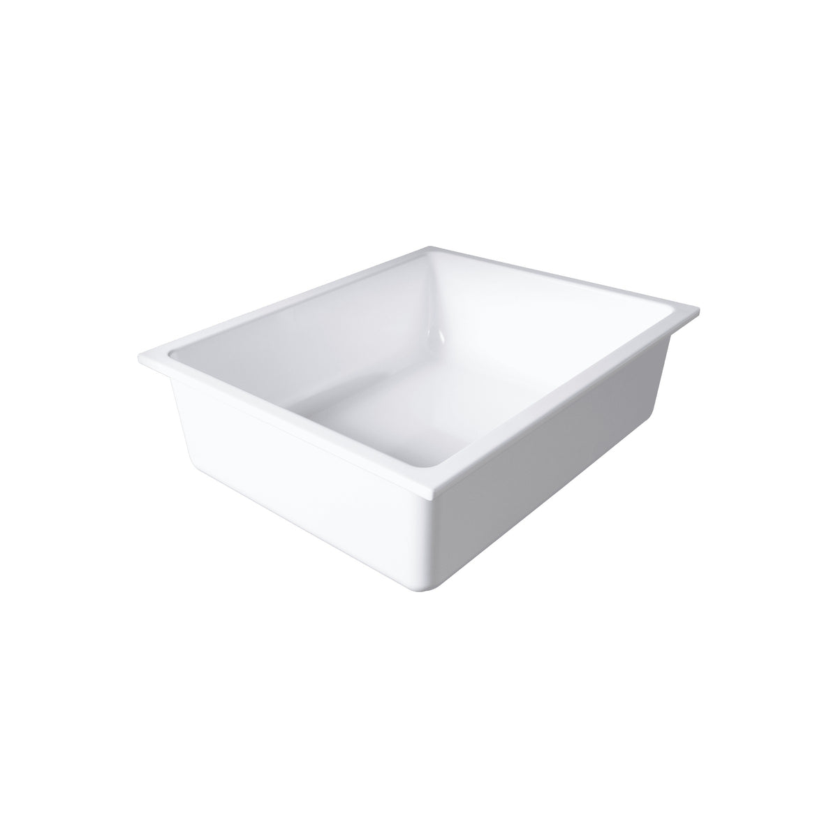 Elite Global Solutions B12125-W Modern American Melamine Food Pan, 1/2 Size, White - Default Title