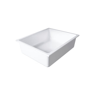 Elite Global Solutions B12125-W Modern American Melamine Food Pan, 1/2 Size, White - Default Title