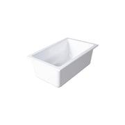 Elite Global Solutions B14106-W Modern American Melamine Food Pan, 1/4 Size, White - Default Title