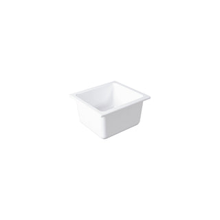 Elite Global Solutions B16375-W Modern American Melamine Food Pan, 1/6 Size, White - Default Title