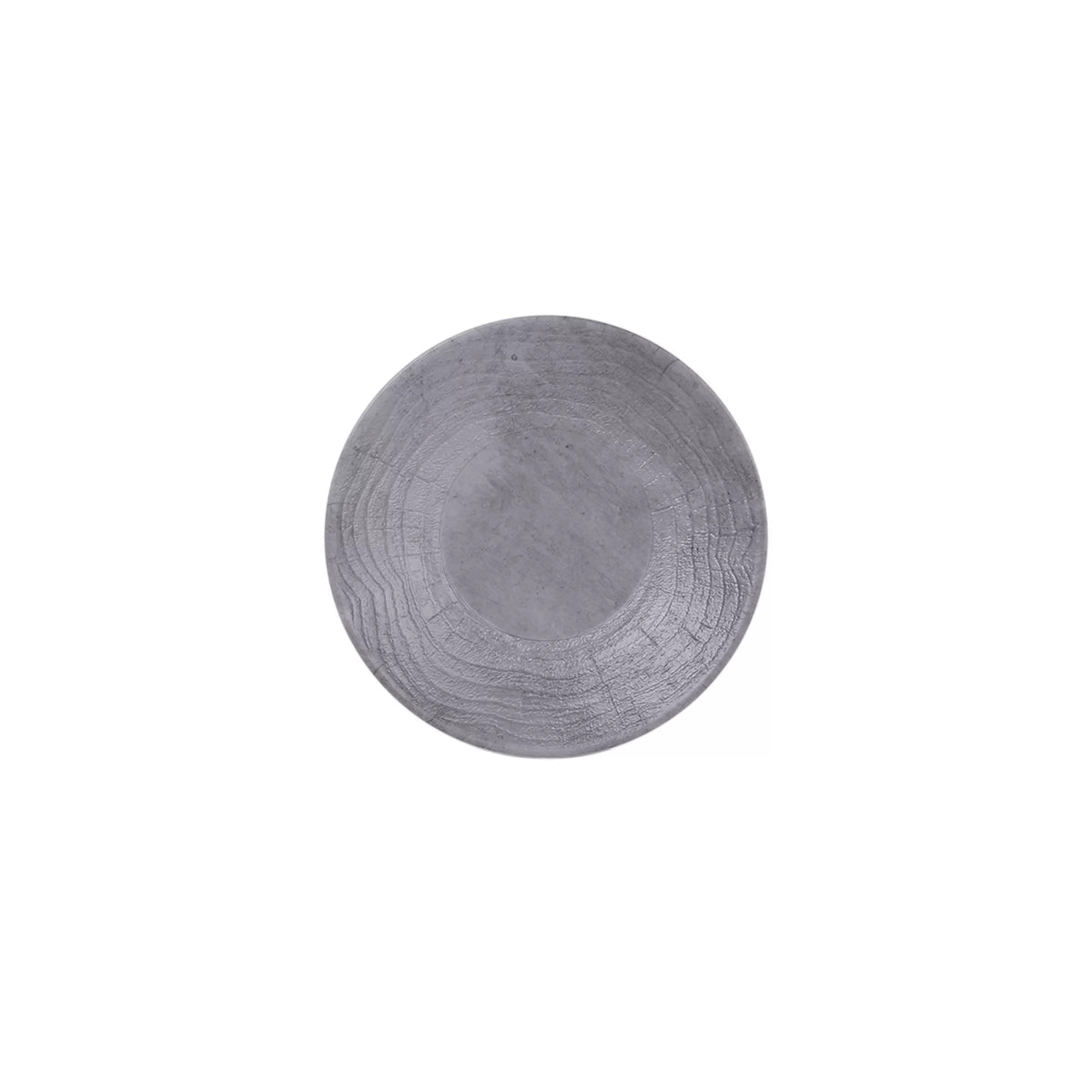 Elite Global Solutions B20294 Denali Black Melamine Plate, 8 1/2" Diameter, 6/Case - Gray