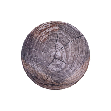 Elite Global Solutions B20363 Denali Black Melamine Plate, 10 3/8" Diameter, 6/Case - Brown