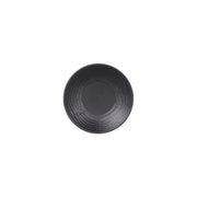 Elite Global Solutions B20365 Denali Black Melamine Plate, 6 1/4" Diameter, 6/Case - Black