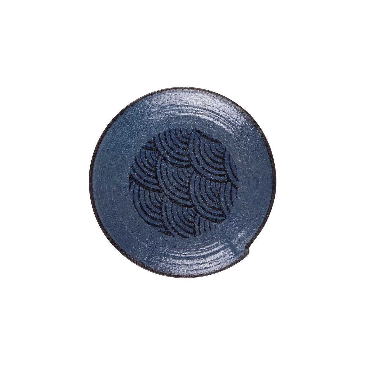 Elite Global Solutions B233088 Catalina Blue Melamine Plate, 8 7/8" Diameter, 6/Case - Dark