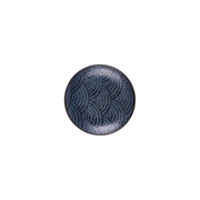 Elite Global Solutions B234058 Catalina Blue Melamine Plate, 5 3/4" Diameter, 6/Case - Dark
