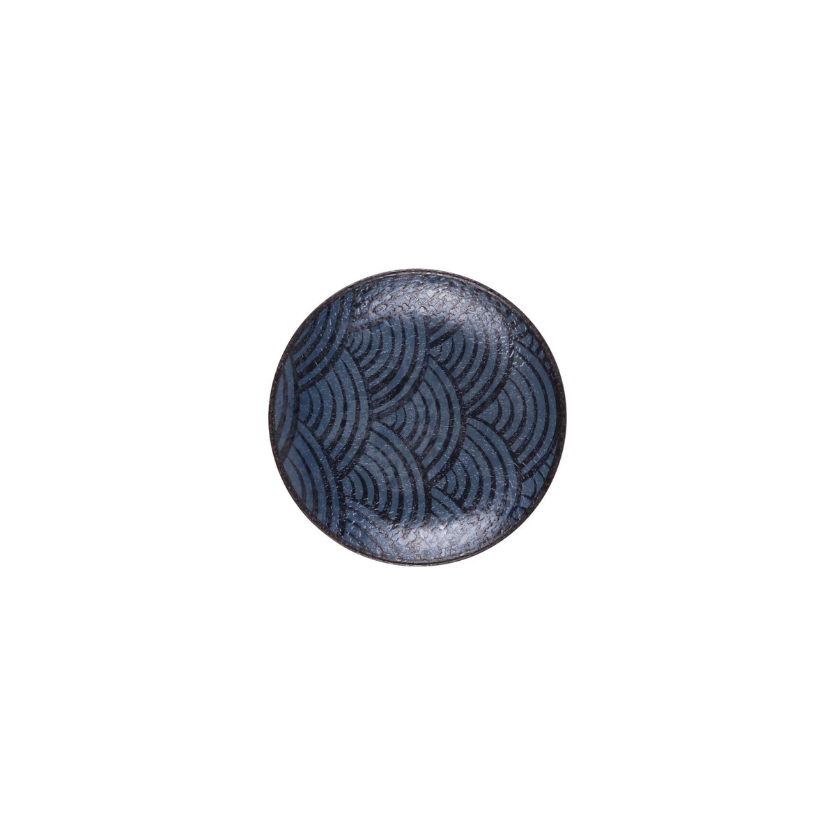 Elite Global Solutions B234058 Catalina Blue Melamine Plate, 5 3/4" Diameter, 6/Case - Dark