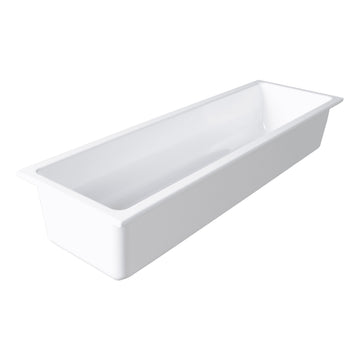Elite Global Solutions B24206-W Modern American Melamine Food Pan, 1/2 Size Long, White - Default Title