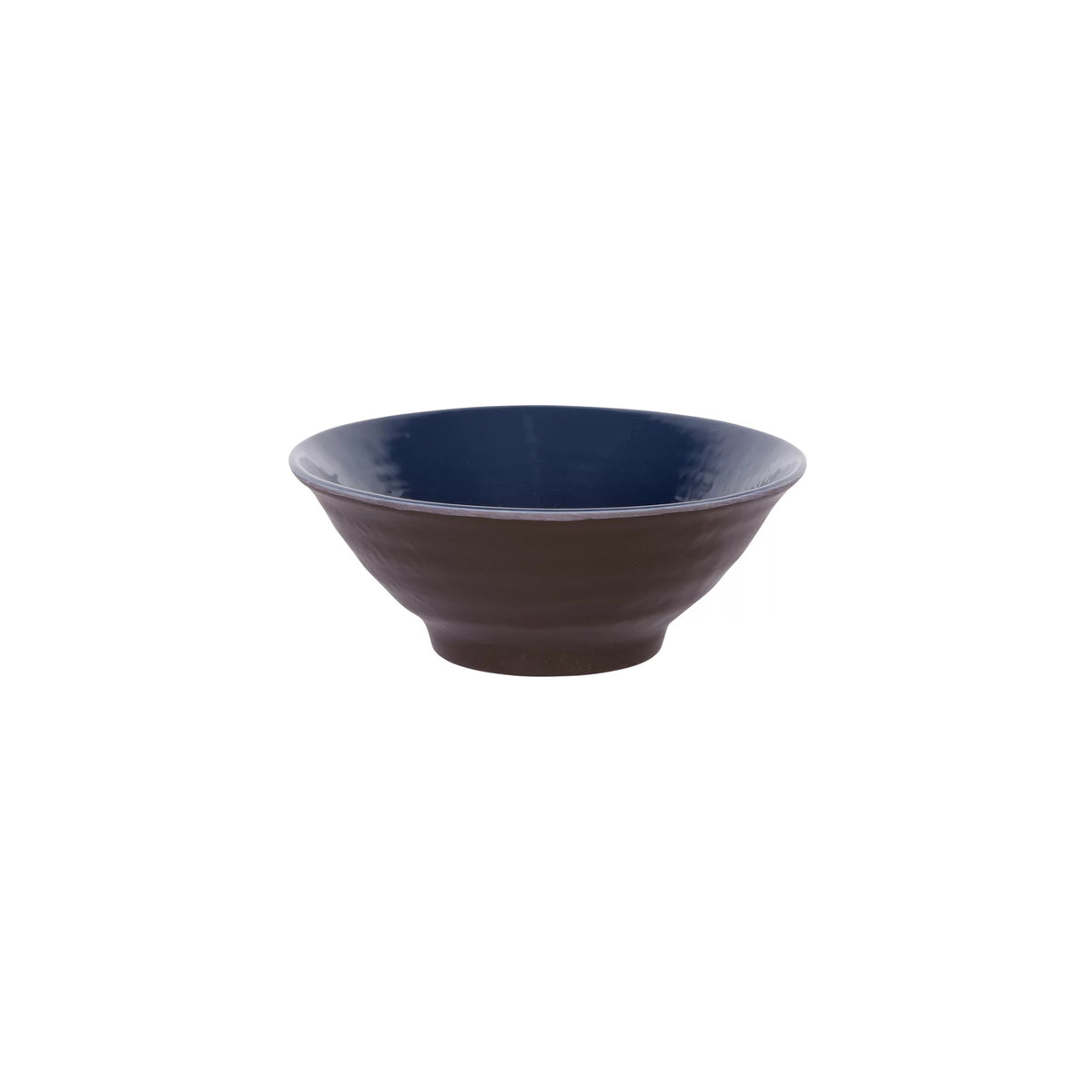 Elite Global Solutions D1007RR Durango Melamine Bowl, 24 oz., 6/Case - Durango Lapis Chocolate Two-Tone Round