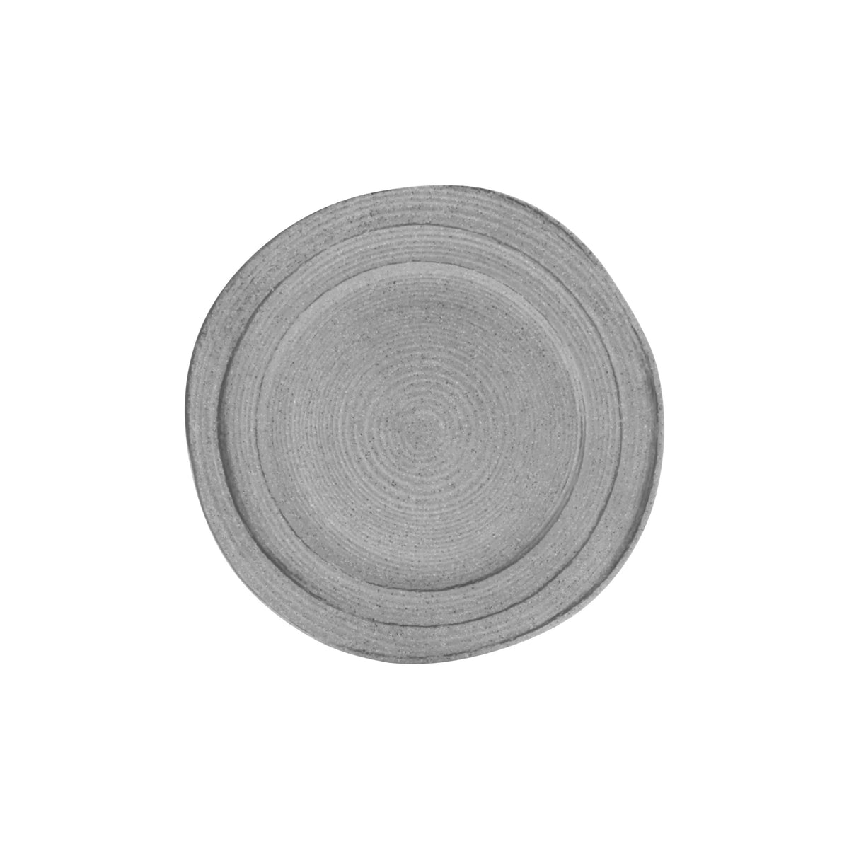 Elite Global Solutions Della Terra Black Melamine Plate, 10" Diameter, 6/Case - Gray