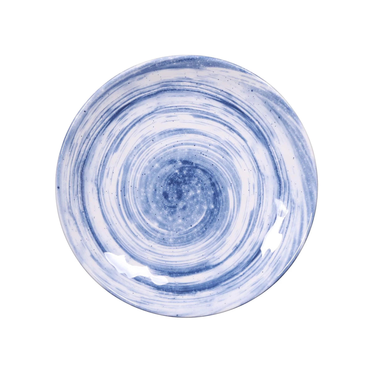 Elite Global Solutions Van Gogh Melamine Plate, Blue, 6/Case - 10 1/8"