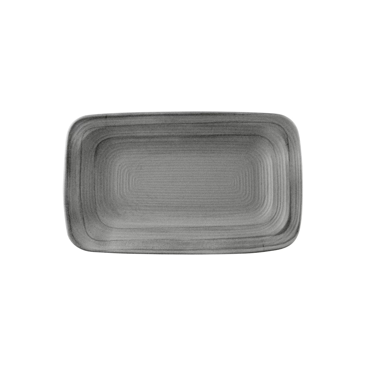 Elite Global Solutions D127PLST Della Terra Melamine Plate, 7" x 12", 6/Case - Gray