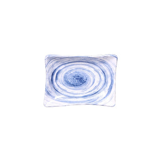 Elite Global Solutions D7525RC Van Gogh Black Melamine Plate, 5 1/4" x 7 1/8", 6/Case - Blue