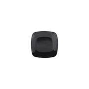 Elite Global Solutions Radius Black Melamine Plate, 6/Case - 6 5/8"