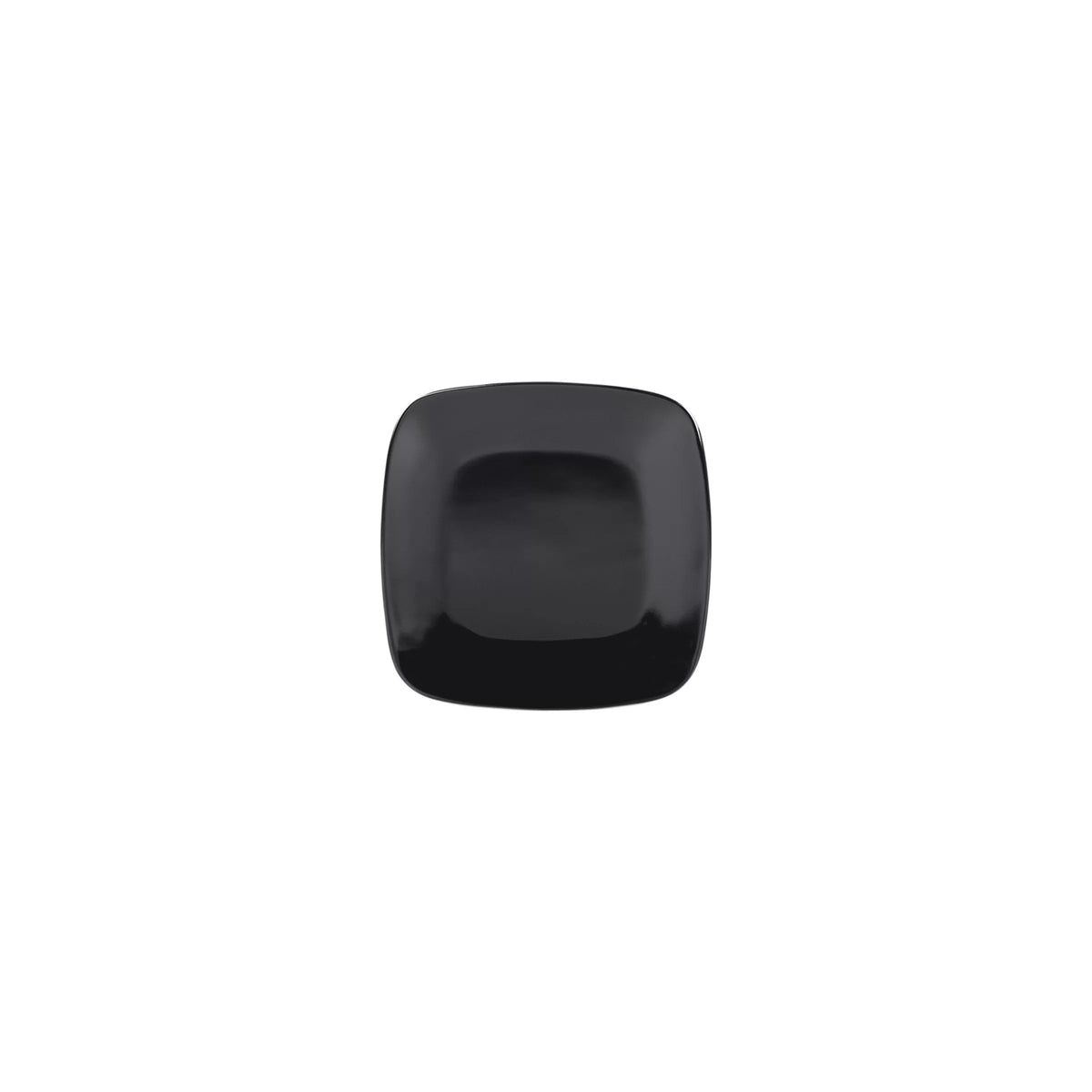 Elite Global Solutions Radius Black Melamine Plate, 6/Case - 6 5/8"